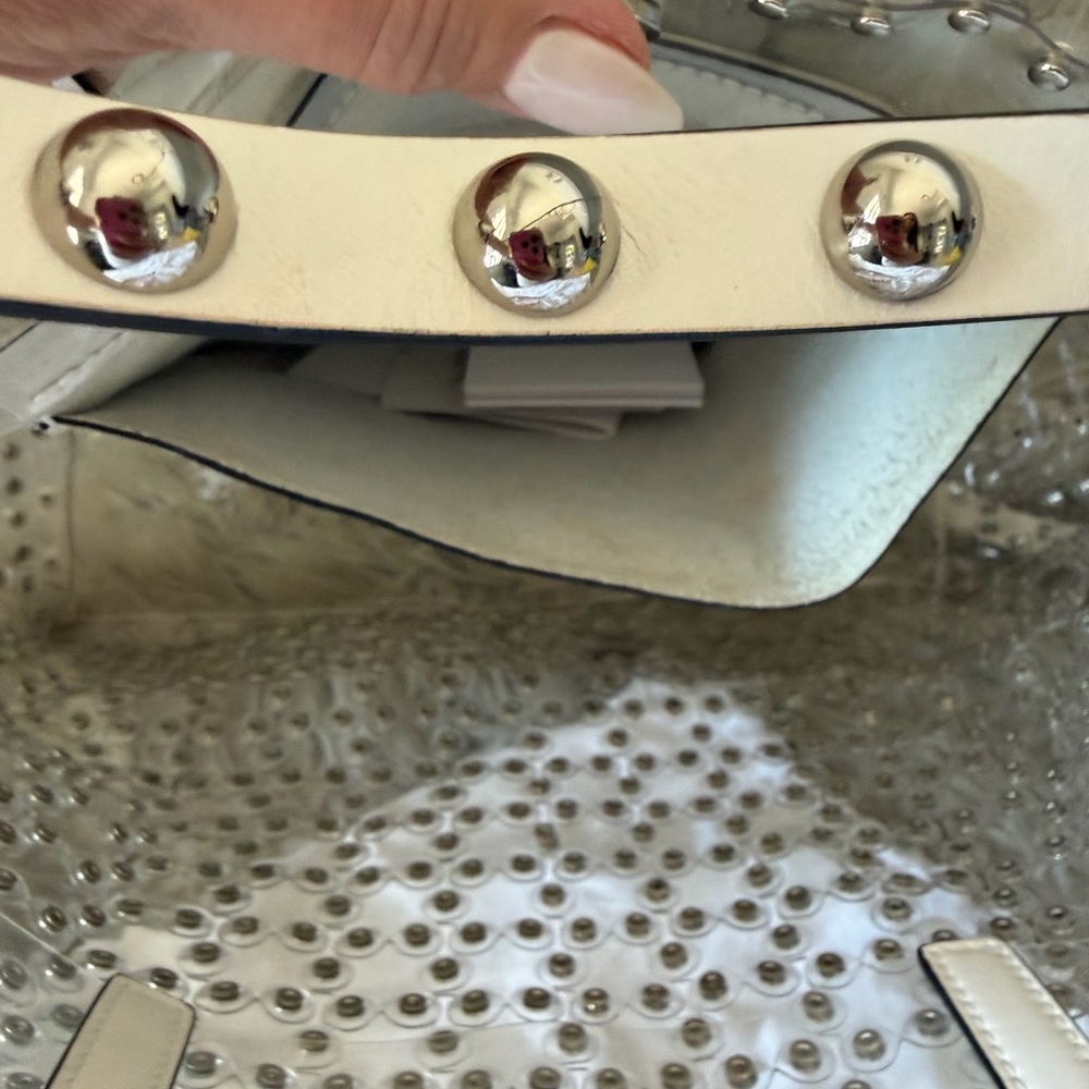 Valentino Studded Transparent Tote Bag - Picture 6 of 10